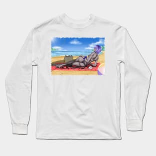 Hassan of Serenity Summer Wet Background Jagged Long Sleeve T-Shirt